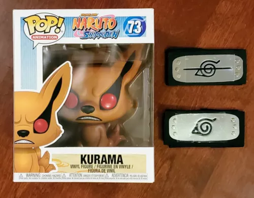 NEW FUNKO POP! KURAMA #73 6-INCH VINYL FIGURE AND 2 LEAF HEADBANDS 41-INCHES 🍃 