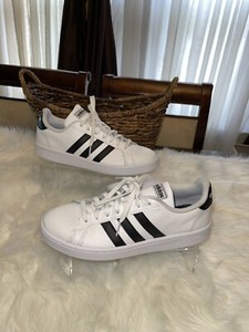 adidas GRAND COURT Mens White/Black F36392 Casual Sneaker Shoes sz 8.5 |  eBay