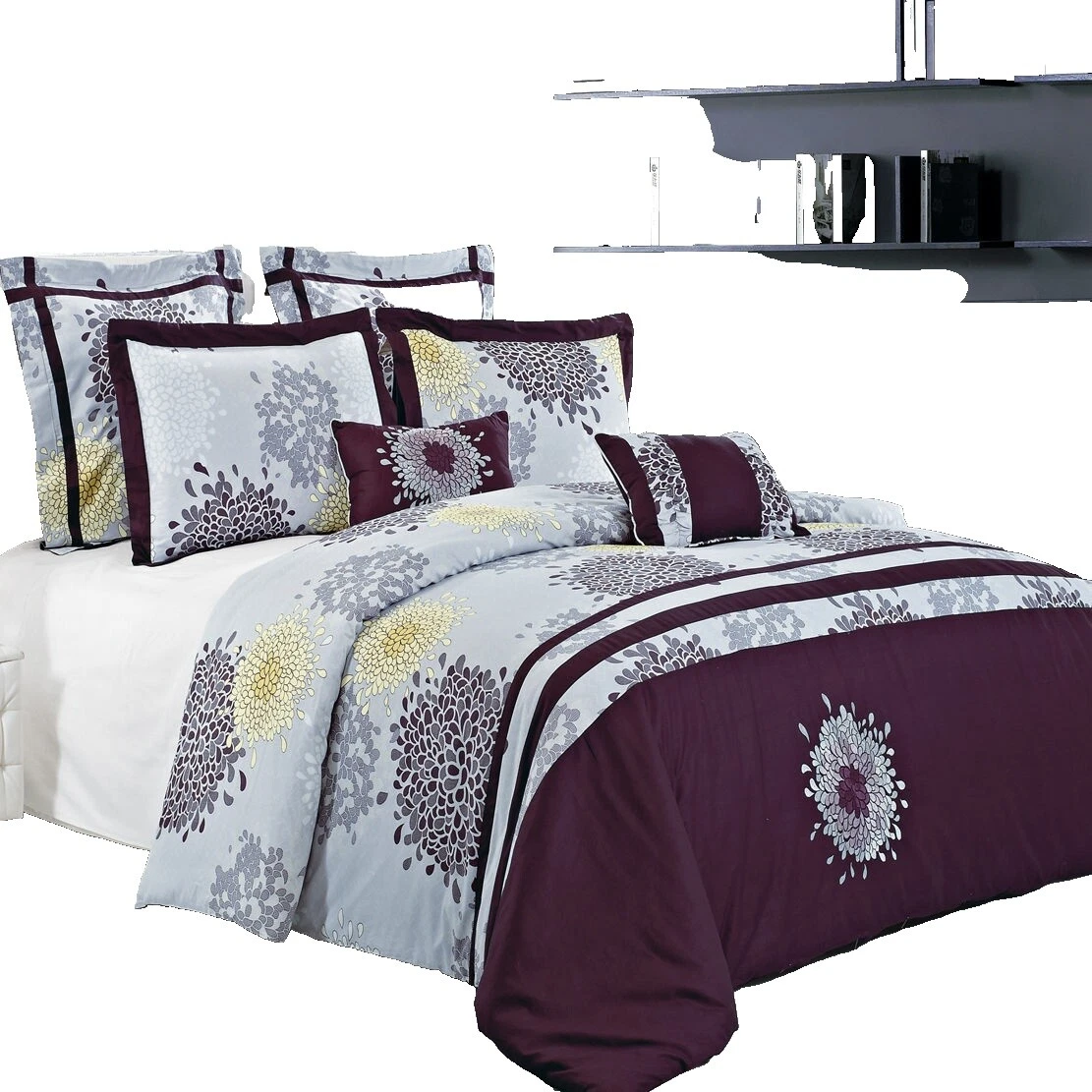 Egyptian Cotton Multicolor Embroidered Duvet Covers & Bedding Sets