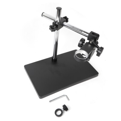 Lab Dual Arm Set 50 mm Digital Microscope Camera Table Stand Holder Lift Bracket
