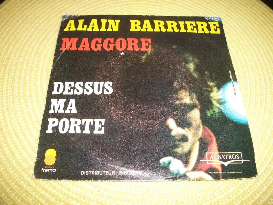 vinyle 45 tours, alain barriere, maggore - Photo 1/1
