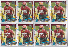 (8) K.J. Henry 2023 DONRUSS RATED ROOKIE CARD LOT #400 WASHINGTON COMMANDERS
