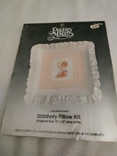 Precious Moments Pillow Love One Another Stitchery Kit Vintage 1984 Kit 8412