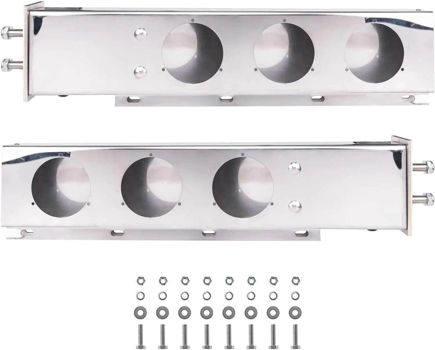 30 Inch Stainless Steel Spring Mud Flap Hanger for Semi Trucks with 2.5 Inch Bolts 2 Pack