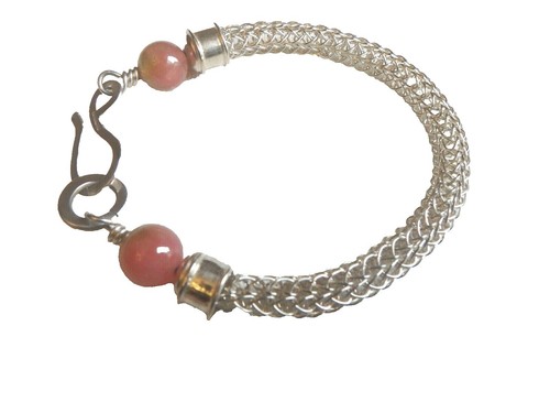 Vintage green jade barrel - Gem Vintage Multi-Colored Jadeite Sterling Silver Barrel Link Necklace 19\