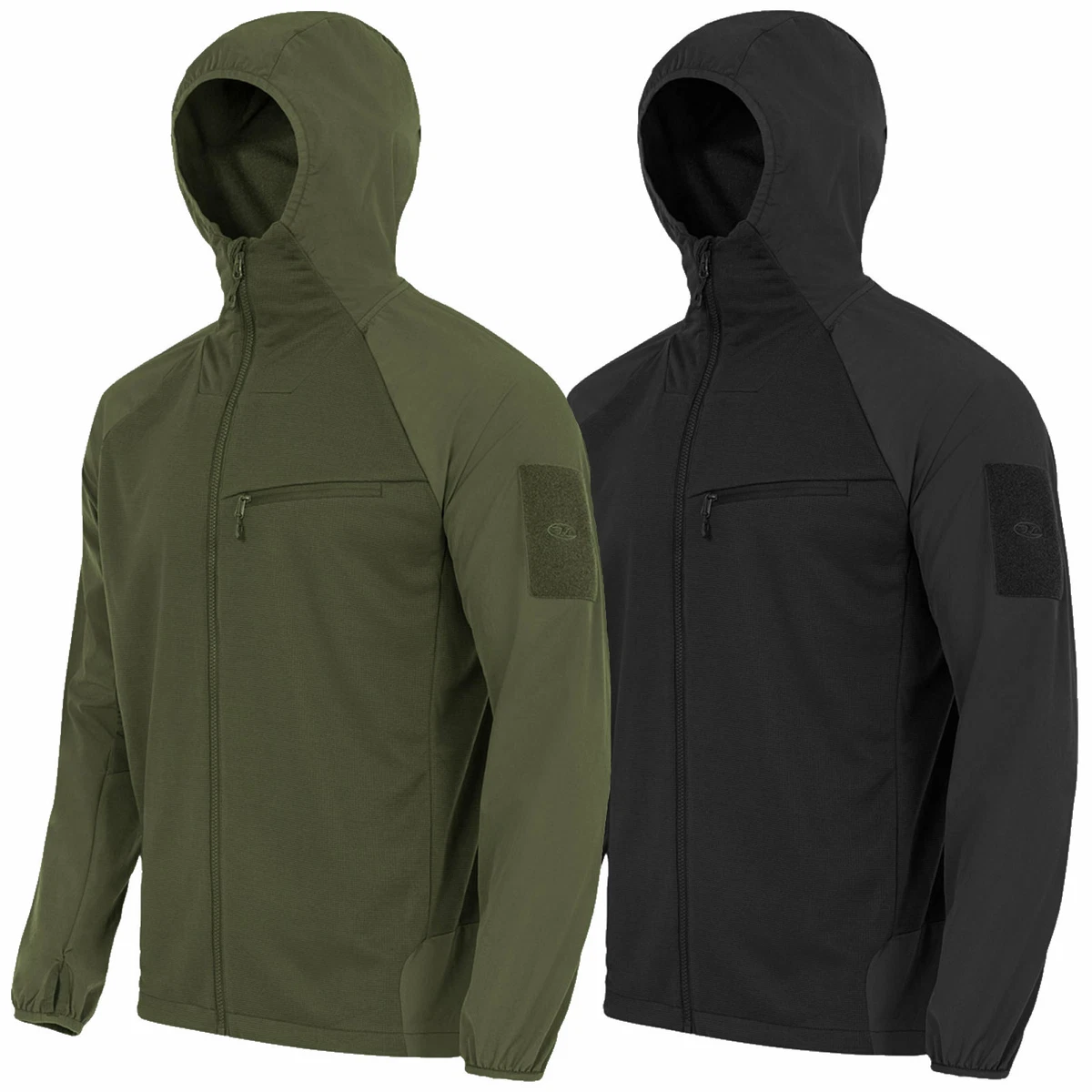 Highlander Hirta Hybrid Tactical Zip Fleece Hoodie Thermal Jacket Windproof