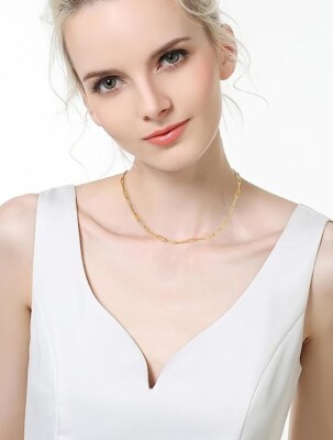 TUUAOW Dainty Gold Necklace For Women - 18K Gold Plated Layered Choker, Personalized Cute Jewelry Gift - View #11