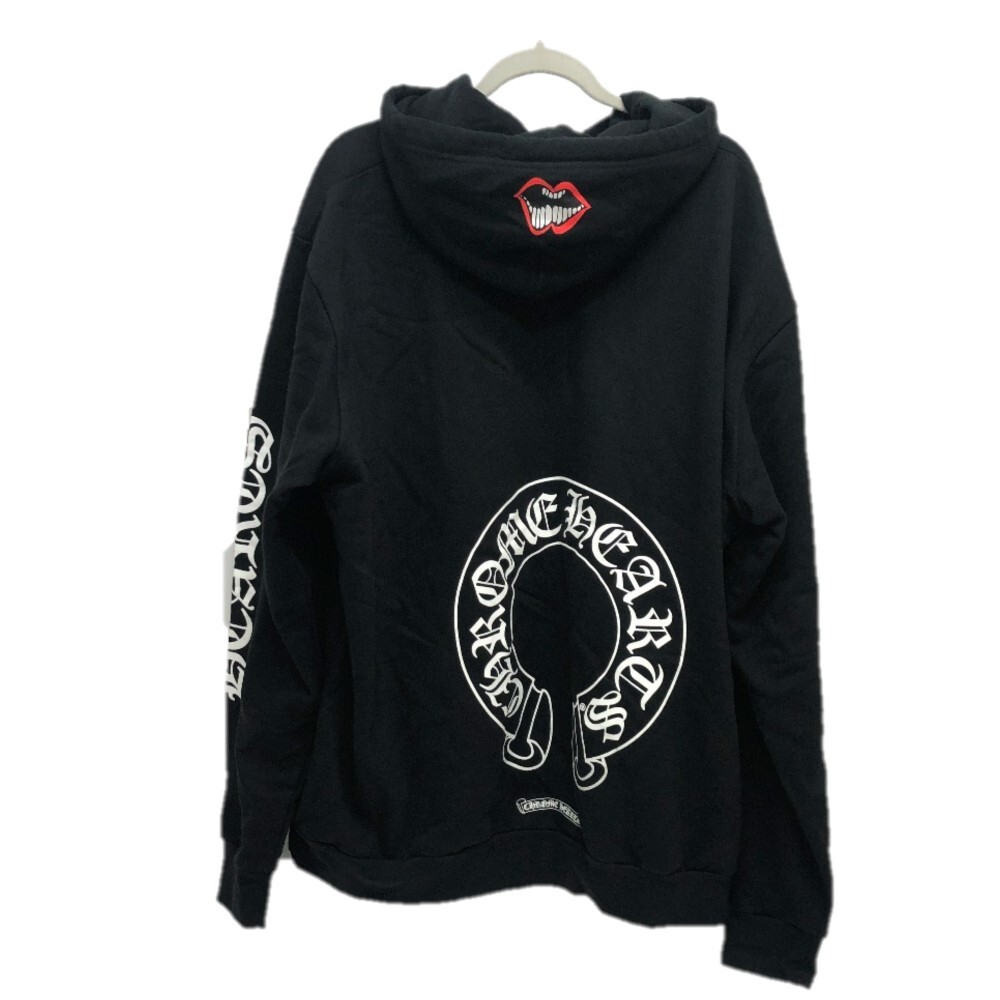 【CHROME HEARTS】Online Exclusive Horse Shoe パーカー Chrome Hearts Online Exclusive Horse Shoe Hoodie Black Pink
