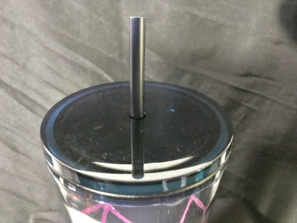 Starbucks 2021 Halloween Glow in the Dark Black Cat Tumbler 24oz *READ