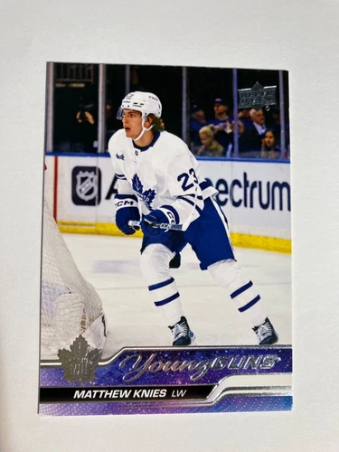 2023-24 Upper Deck MATTHEW KNIES Rookie Card YOUNG GUNS Toronto Maple Leafs