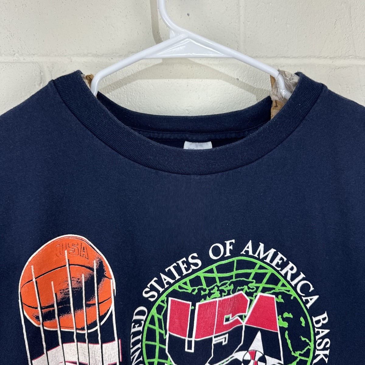 Vintage USA Basketball Dream Team World Tour AOP Graphic T Shirt