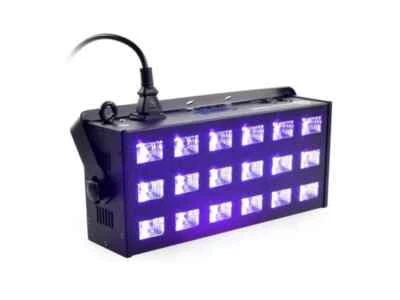 LIGHT4ME LED UV 18x3W Fluter und Stroboskop DMX - Bild 1 von 4