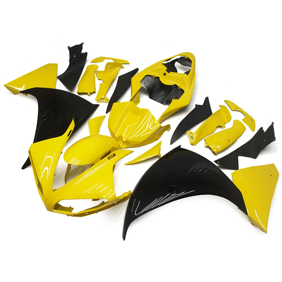 Yellow Black Fairings Kit For 2009-2011 Yamaha YZF R1 YZF1000 Injection Bodywork — 第 2/4 张图片