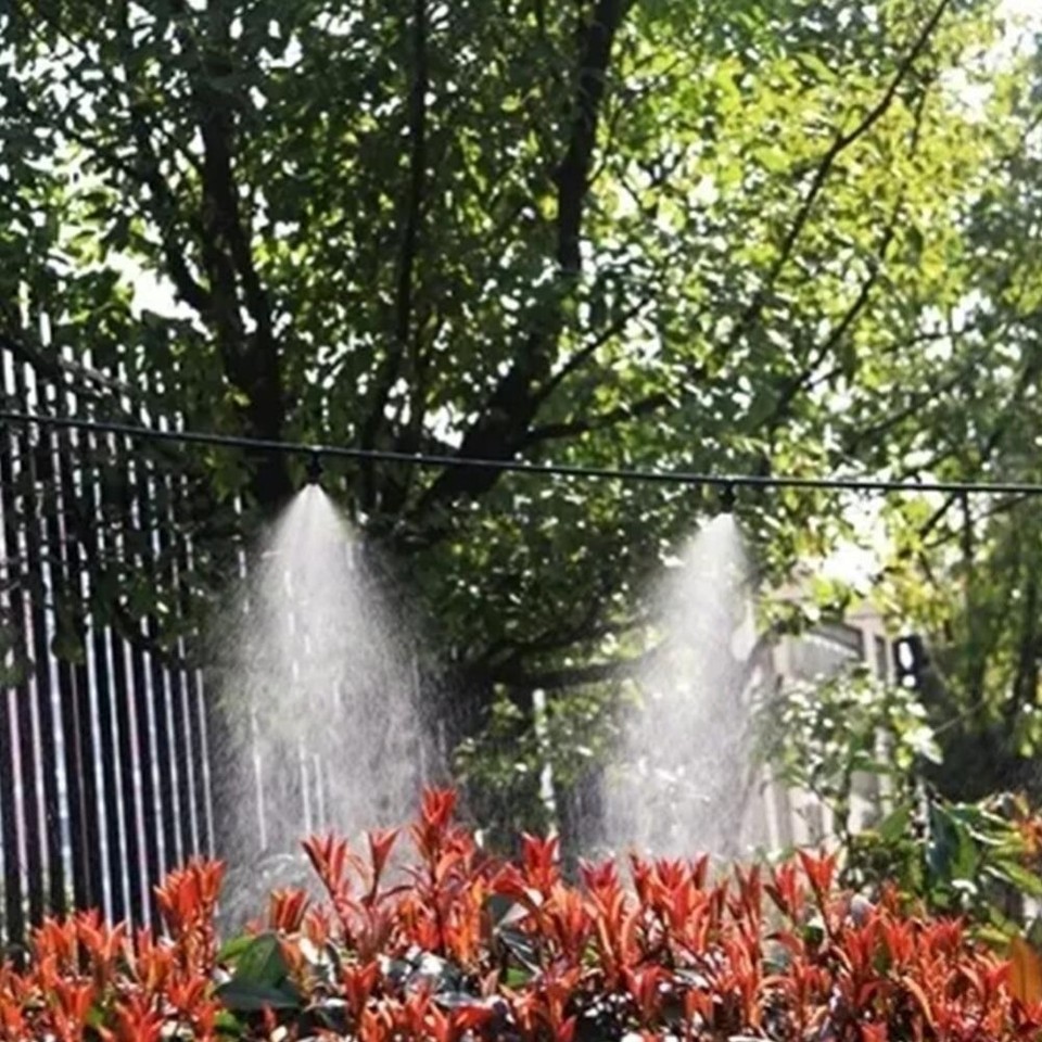 20pcs 360° Atomization Misting Sprinkler Heads Plastic Watering Sprayer