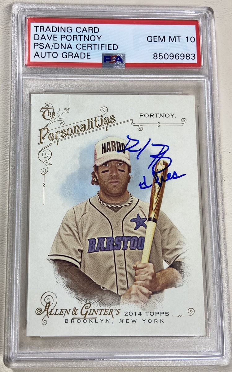 Dave Portnoy El Pres Signed Autograph Allen & Ginter Card Auto