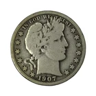 1907 50C Barber Half Dollar VG #