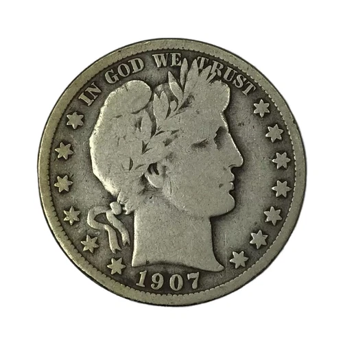 1907 50C Barber Half Dollar VG #