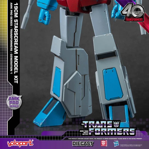 [In Stock] Yolopark Transformers Amk Pro G1 Starscream 19cm Diecast Model Kit - Picture 12 of 23