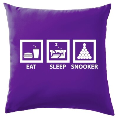 Eat Sleep Snooker - Kissen - 147 Tiegel Player Liebe Ronnie Queue Tisch