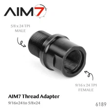 AIM7 Precision Thread Adapter - 9/16x24 to 5/8x24 -6189