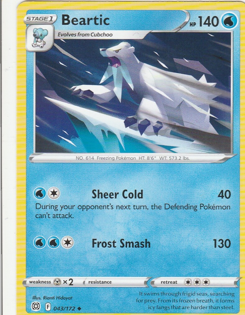 Beartic 43/172 Pokemon Brilliant Stars 