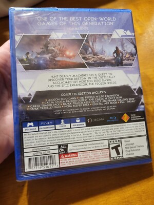 PS4 Playstation 4 Horizon Zero Dawn Complete Edition Blue Case