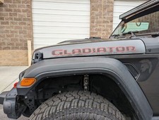 Fits 2019-2025 Jeep Gladiator Hood Letters Graphics Side Vinyl Decals Fits 2019-2025 Jeep Gladiator Hood Letters Graphics Side Vinyl Decals