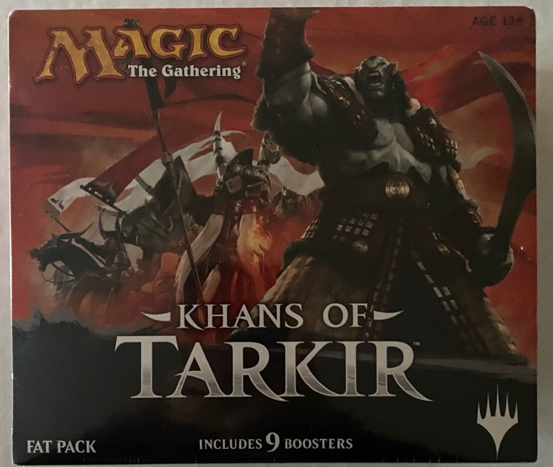 magic fat pack vs booster box MTG Magic the Gathering KHANS OF TARKIR Bundle FAT PACK 9 BSTRS tear NEW  LOOK!