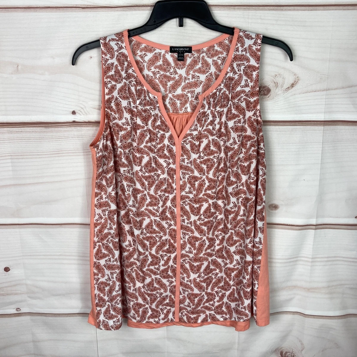 Haut Cami Vintage Lane Bryant - Dentelle Rose - Taille XL (14/16) - Style Y2K/Coquette - Occasion Parfait État