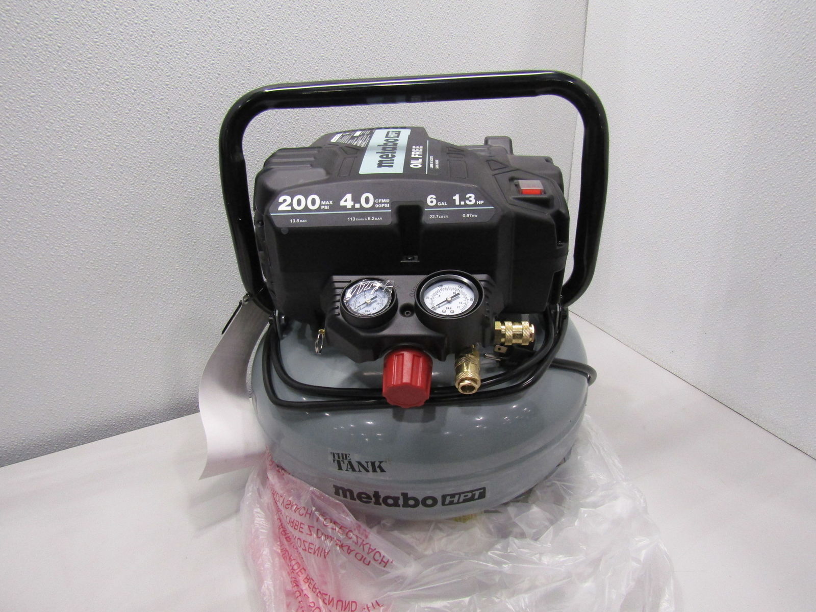 metabo-hpt-tank-6-gallon-200-psi-job-site-compressor-ec914sm-ebay