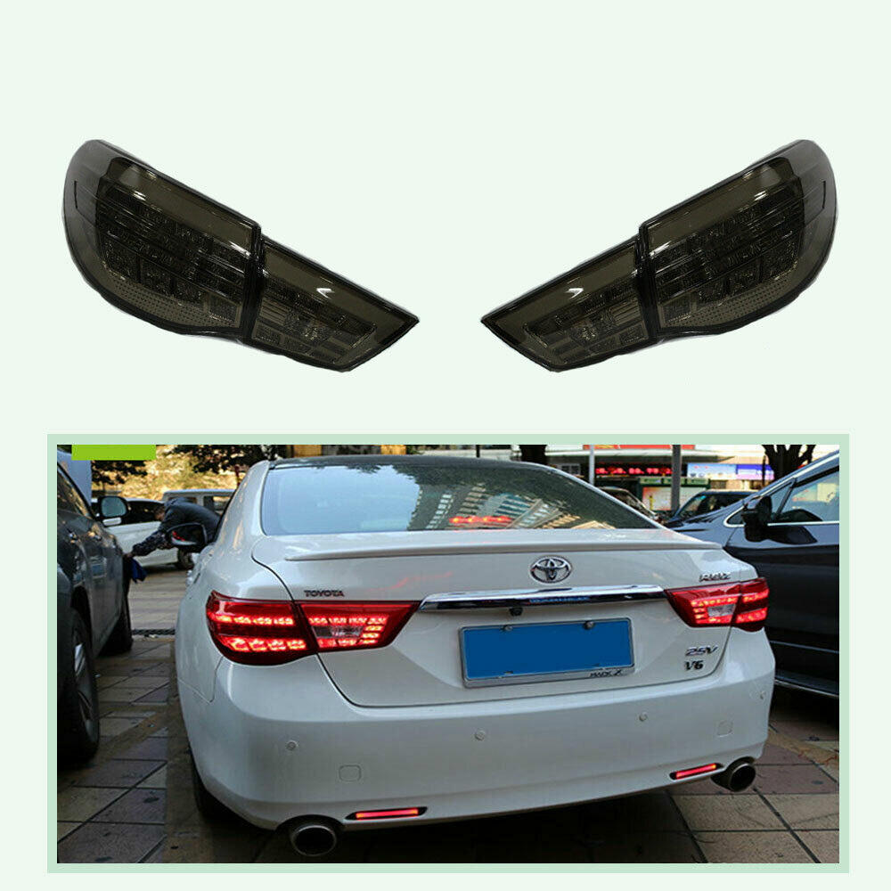 Tail Lights Assembly For Toyota Mark X 2013-2017 black LED Rear