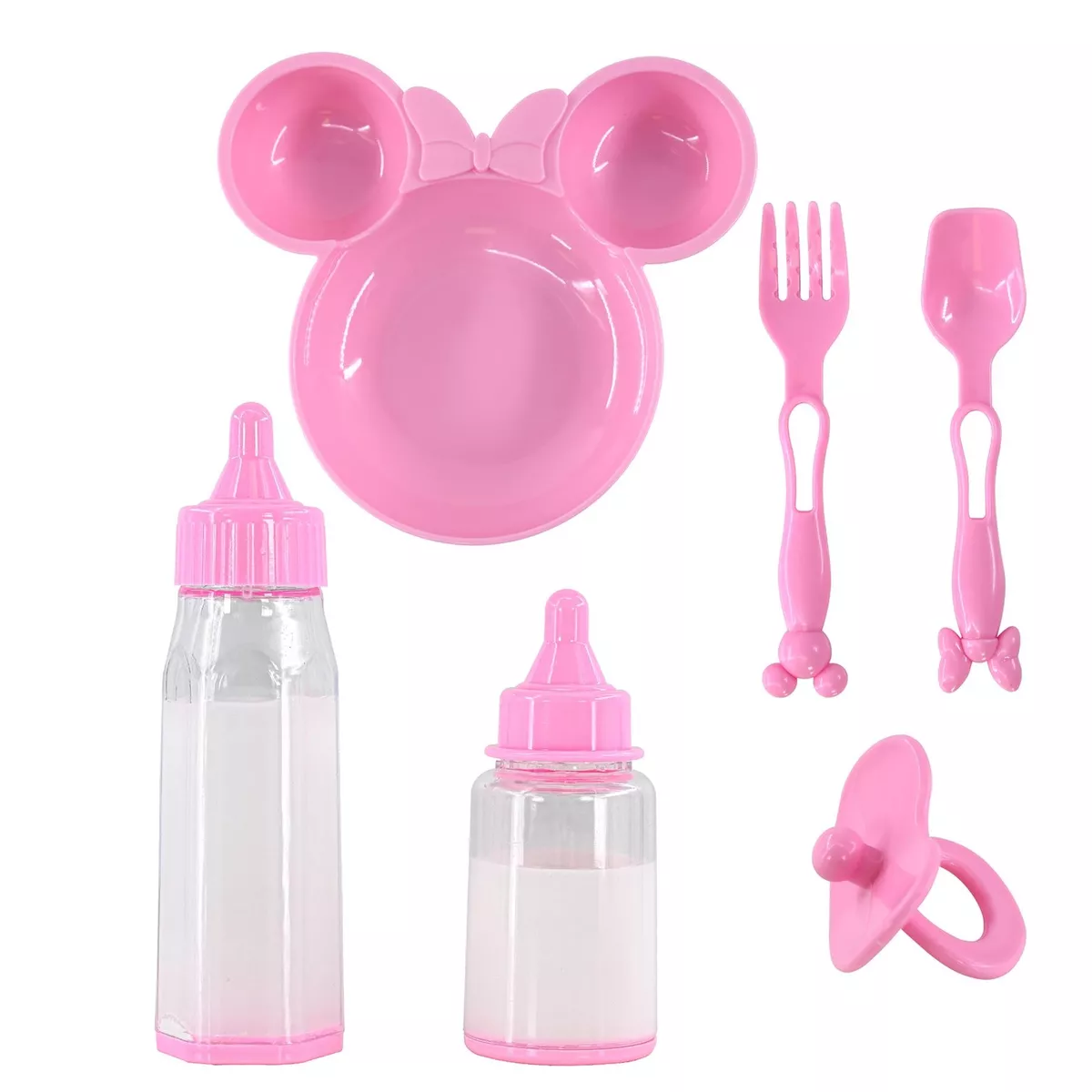 BiBi Doll Feeding Set Magic Milk Bottles Pretend Play Baby Doll Accessories 6PC