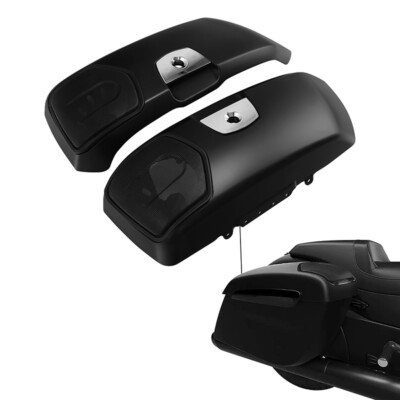 Matte Black Saddlebag Lids Cover Fit For Indian Challenger Dark