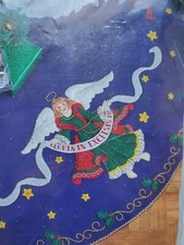 Bucilla "CELESTIAL ANGELS' Blue Felt Christmas 43" Tree Skirt Kit  83669 NEW