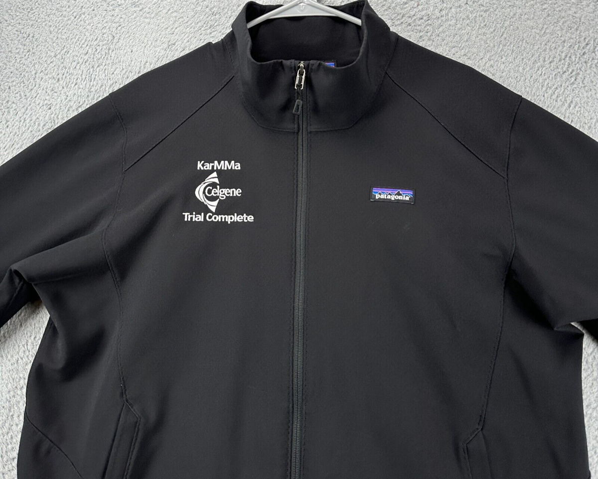 Patagonia Jacket Adult XL Black Softshell Full Zip Long Patagonia Jacket Adult XL Black Softshell Full Zip Long