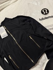 Lululemon Women's Black Full Zip Activewear Jacket with Pockets Size S