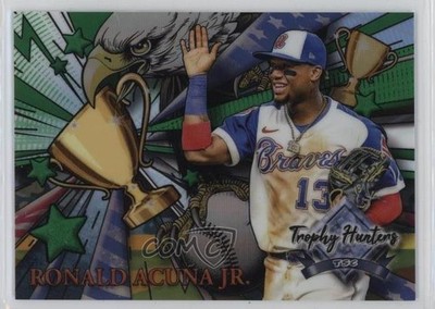 2022 Topps Stadium Club Chrome Green Refractor 59/99 Ronald Acuna Jr Acuña lz7