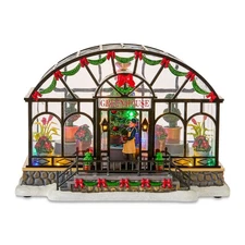 Holiday Time 2025 Musical Greenhouse Christmas Village 71982 LED Festive Flower