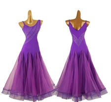 Luxury Modern Ballroom Dance Dress Big Swing Skirt Competition Performance Gown