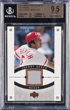 2005 UD SWEET SPOT CLASSIC CLASSIC MATERIALS #CM-BE JOHNNY BENCH BGS 9.5