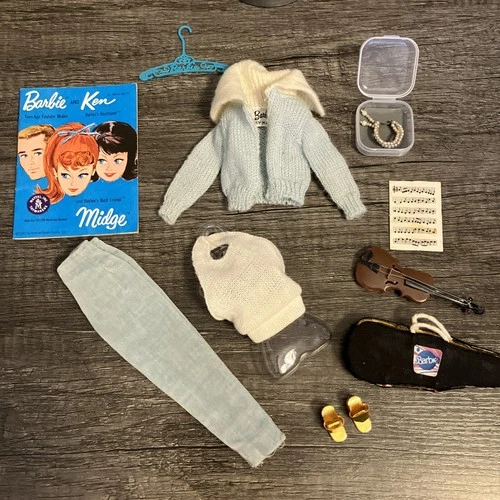 Vintage Barbie Fashion #940 – Mood for Music 1962 – COMPLETE & MINTY* 🎻🎶