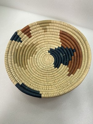 Hand Woven Boho Straw Decorative Bowl