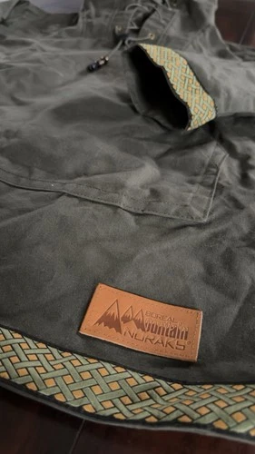 Boreal Mountain Anoraks Men’s Green Hooded Lace-Up Cotton Canvas Anorak M image 2