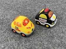 VTech Go Go Smart Wheels Police Car And Taxi Cab Lot of 2 Tested Working