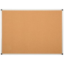 Global Industrial Cork Bulletin Board w/Aluminum Frame 48 x 36
