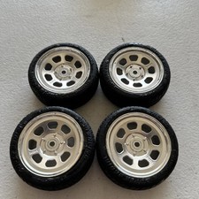 Vintage Hpi Racing Stock Car Wheel 26mm Chrome 1mm Offset Rims And Tires Used Vintage Hpi Racing Stock Car Wheel 26mm Chrome 1mm Offset Rims And Tires Used