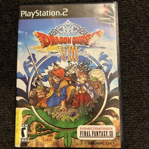 Dragon Quest VIII 8 Journey of the Cursed King PlayStation 2 PS2 w/FF demo.