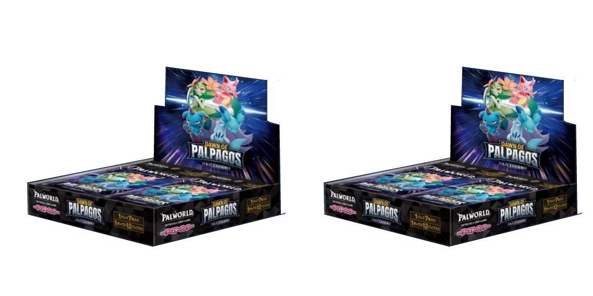 2 Box Set Palworld TCG Dawn of Palpagos Booster Box Japanese New