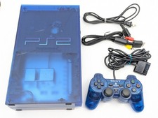 Sony PS2 PlayStation 2 SCPH-37000 Ocean Blue NTSC-J Japan Tested w/ Controller