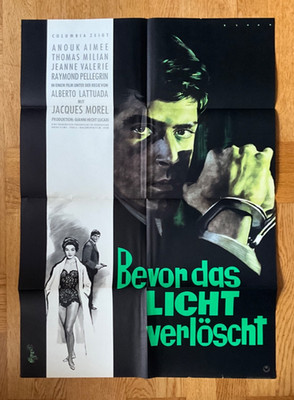 Bevor das Licht verlöscht (Kinoplakat '61) - Anouk Aimée / Thomas Milian